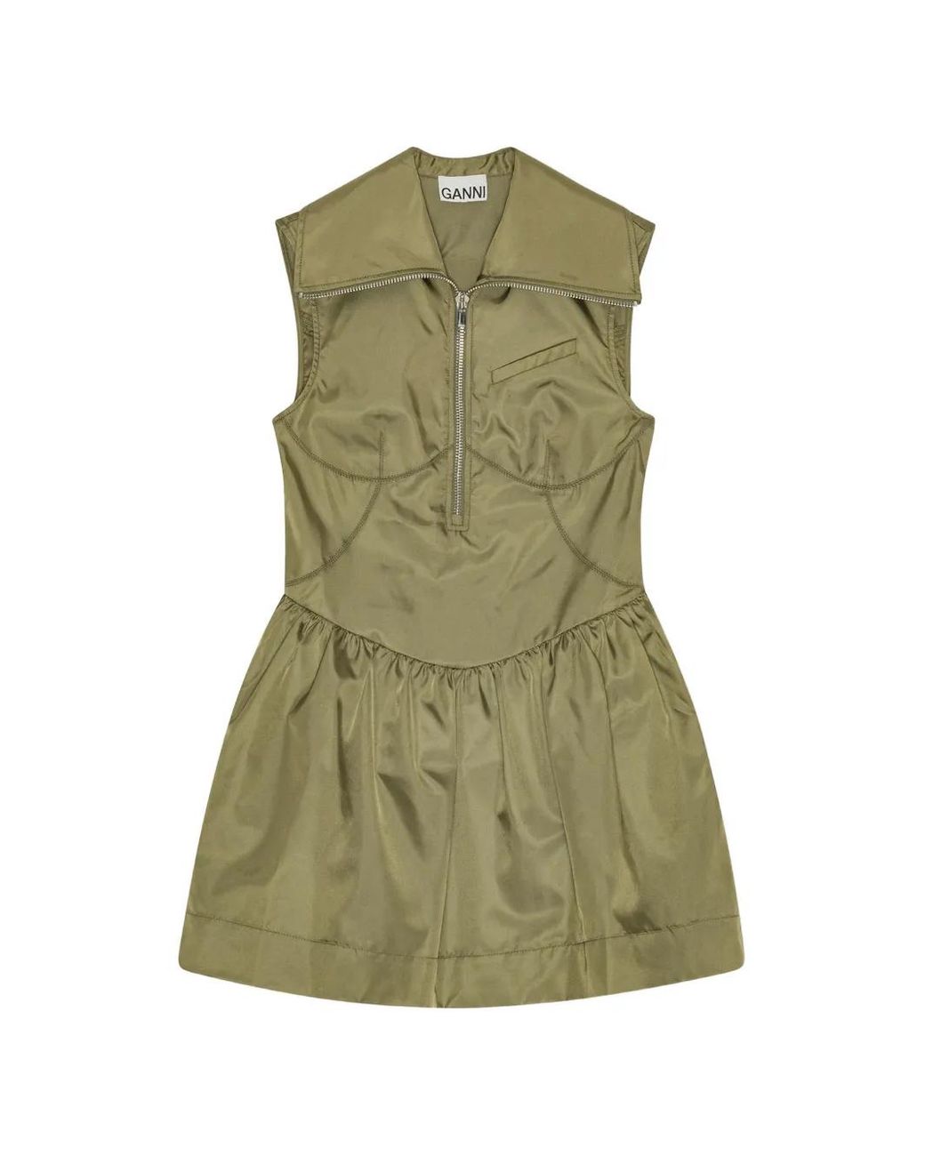 Ganni Green Dress