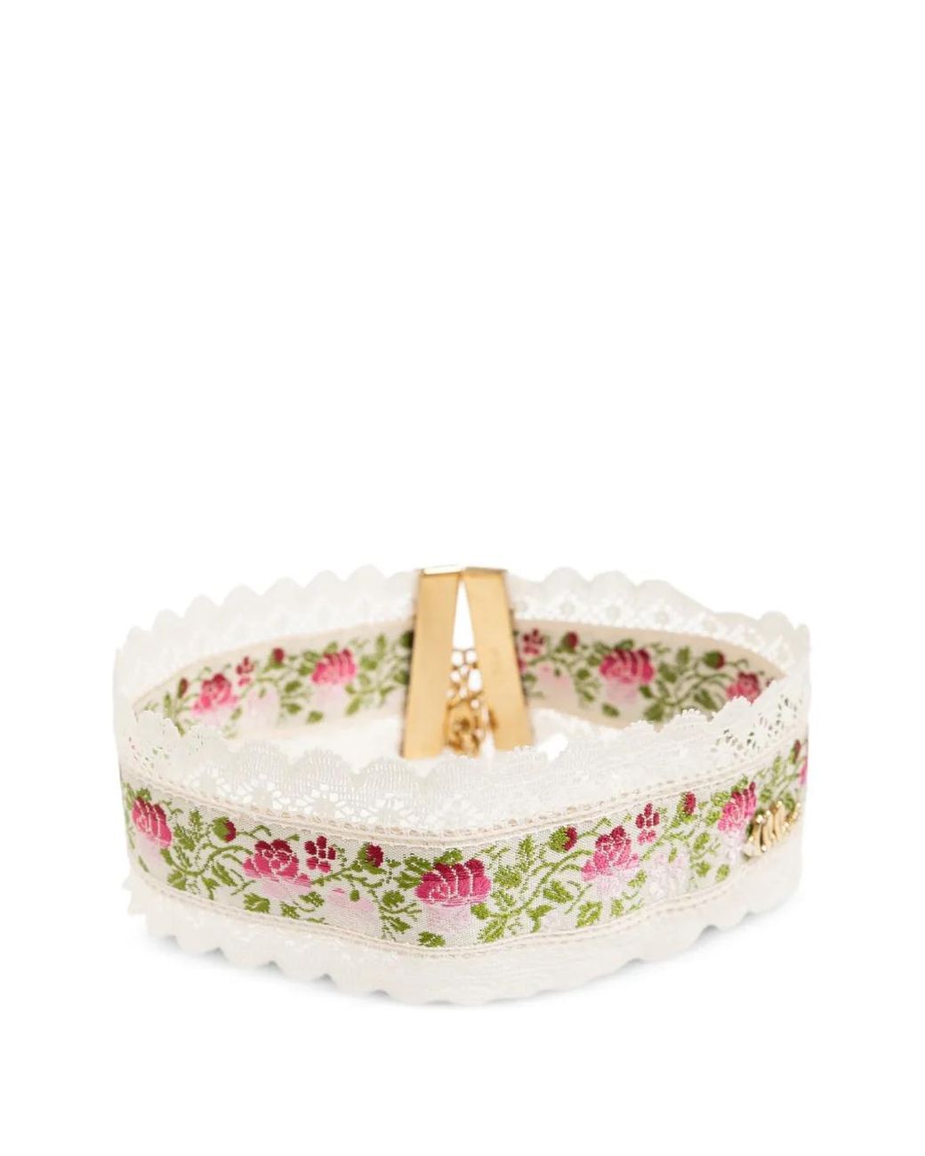 Chloé White Folk Floral-Motif Necklace
