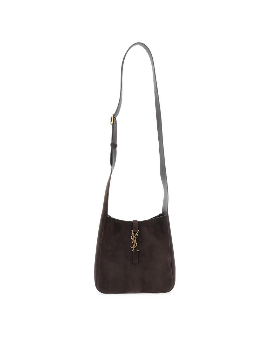 Saint Laurent White Le 5 À 7 Suede Cross Body Bag