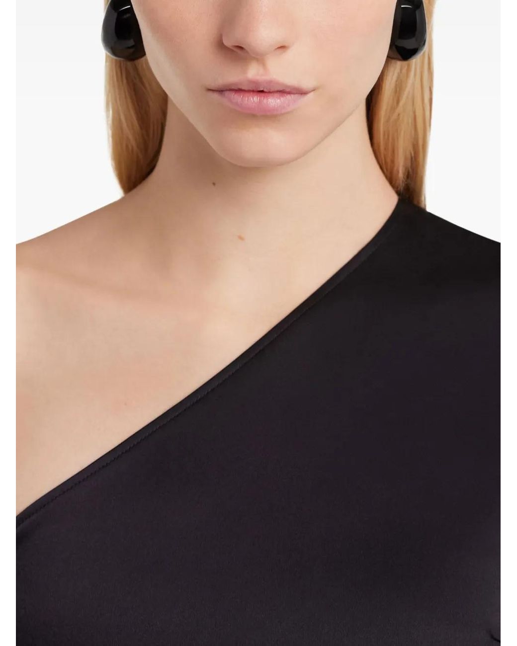 Courreges Black Infinity Earrings