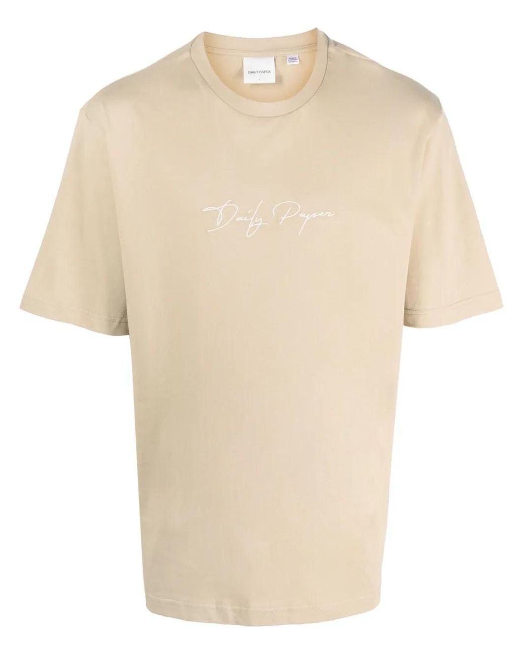Daily Paper Natural Embroidered Logo T-Shirt for men