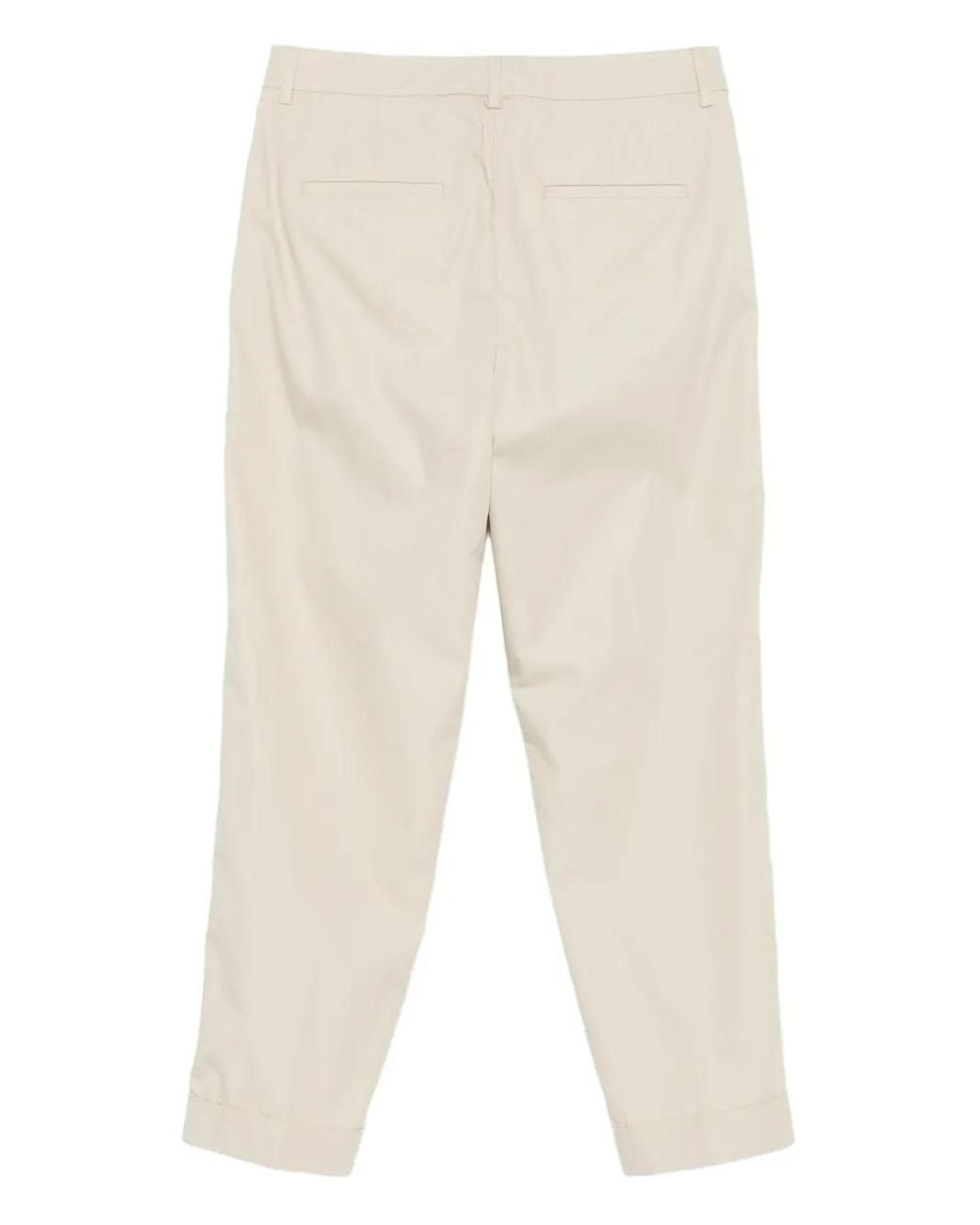 Closed Natural Cuffed Trousers