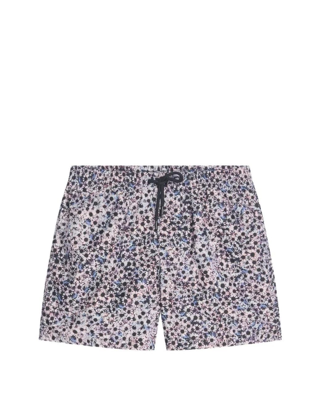 Dries Van Noten White Printed Swim Shorts for men