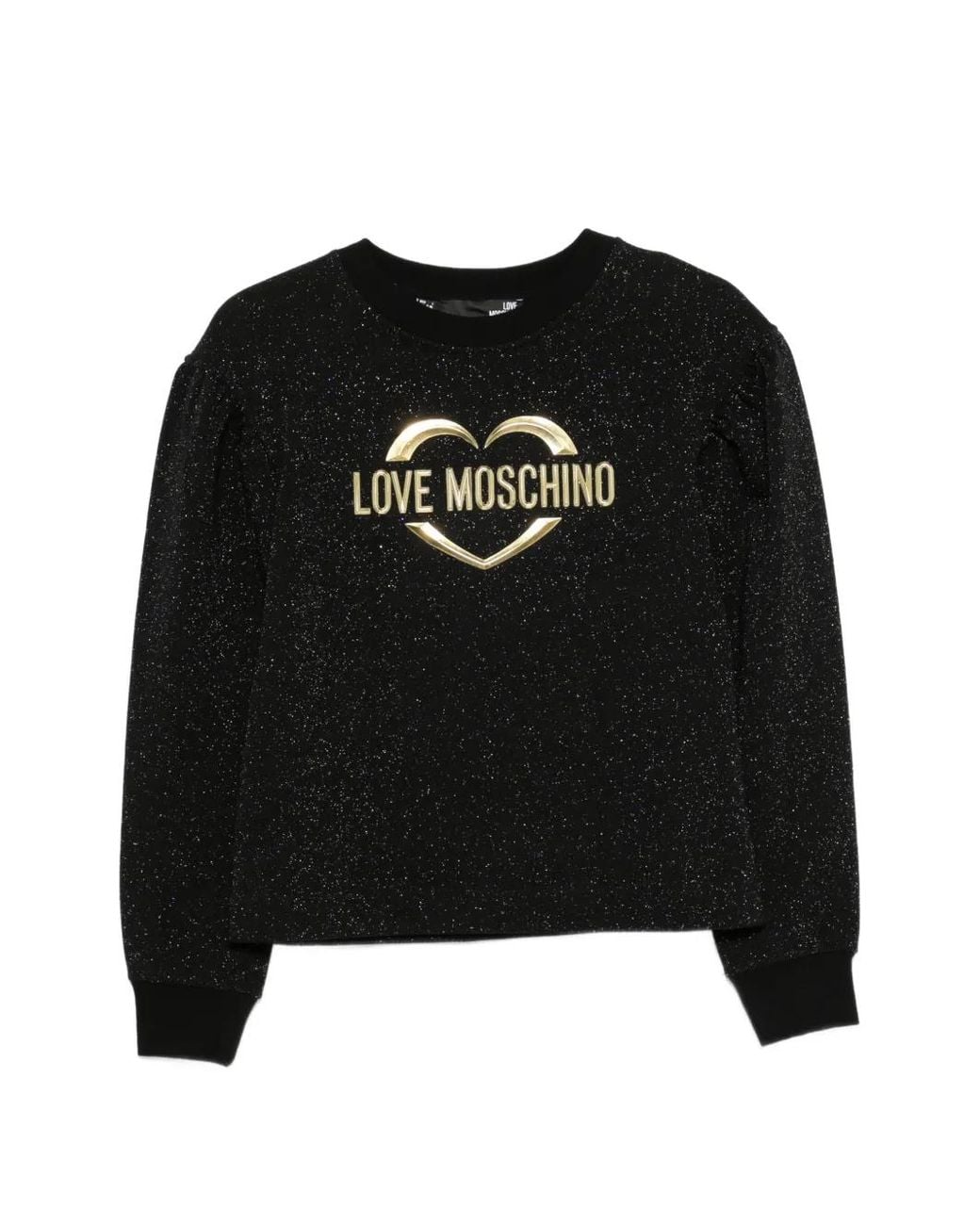 Love Moschino Black Logo-Print Sweatshirt