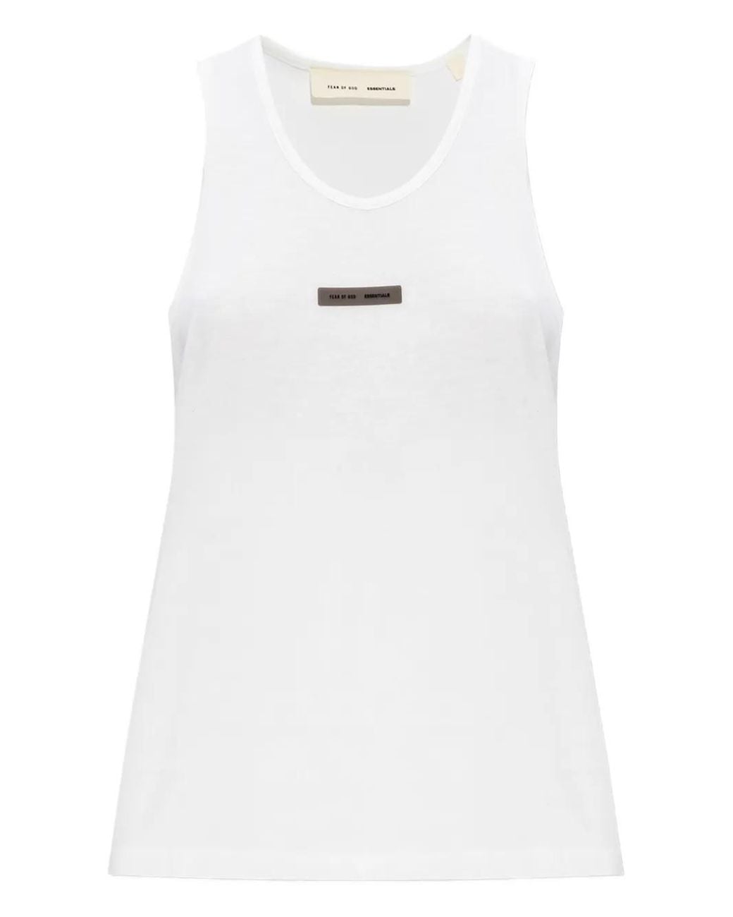 Fear Of God White Logo-Patch Tank Top