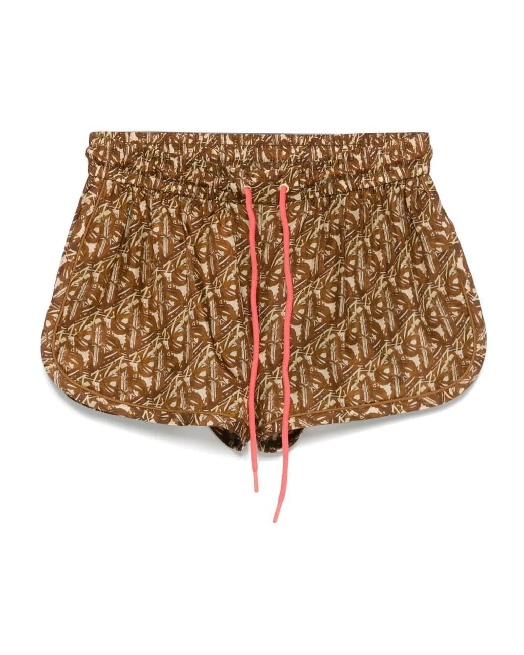 Zimmermann Brown Silk Shorts
