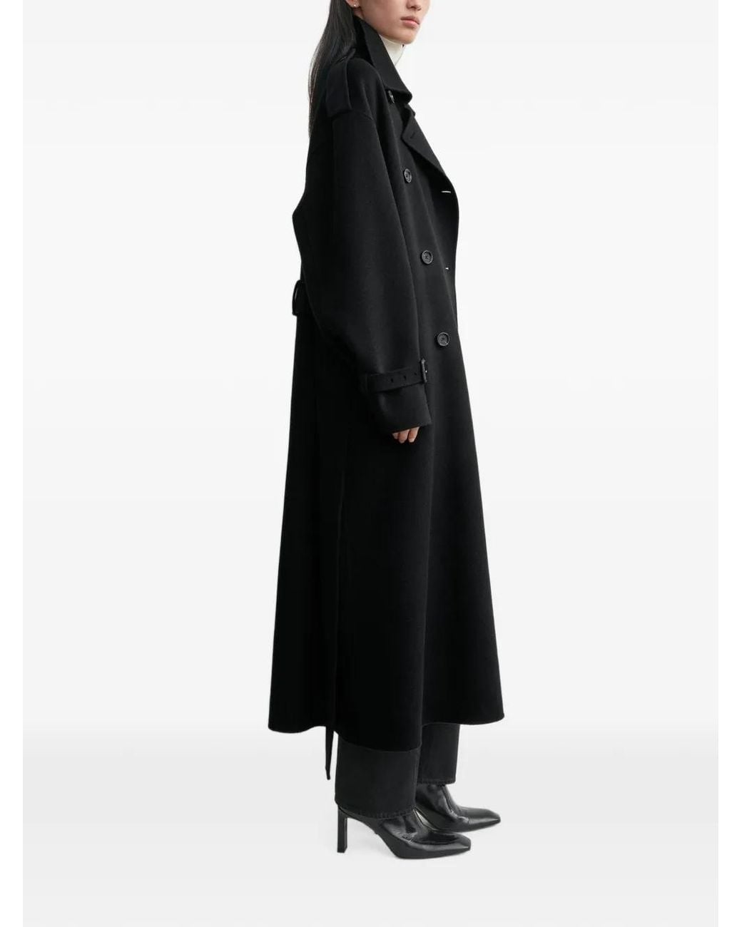 Totême Black Wool Coat