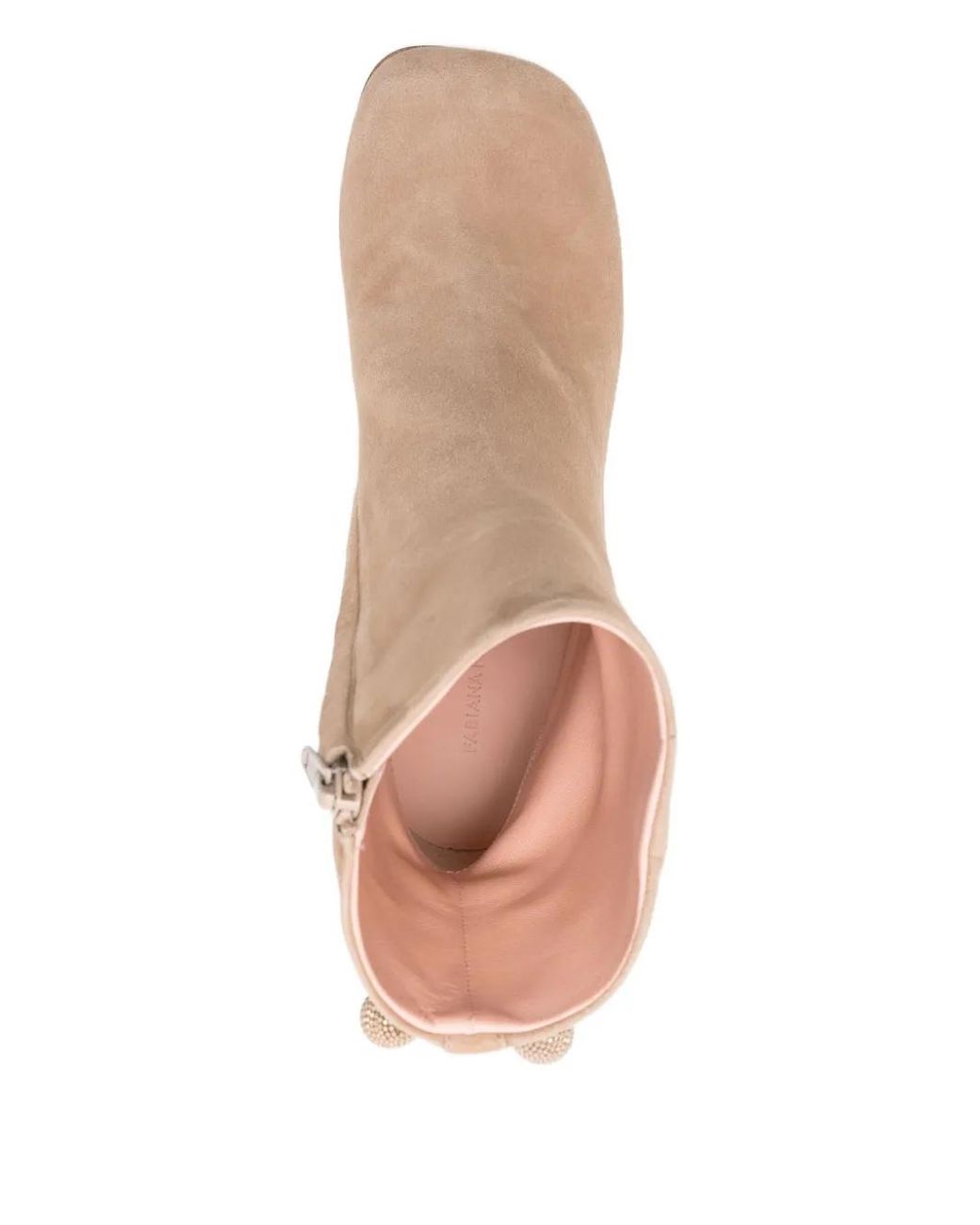Fabiana Filippi Natural 95Mm Block-Heel Embellished Boots