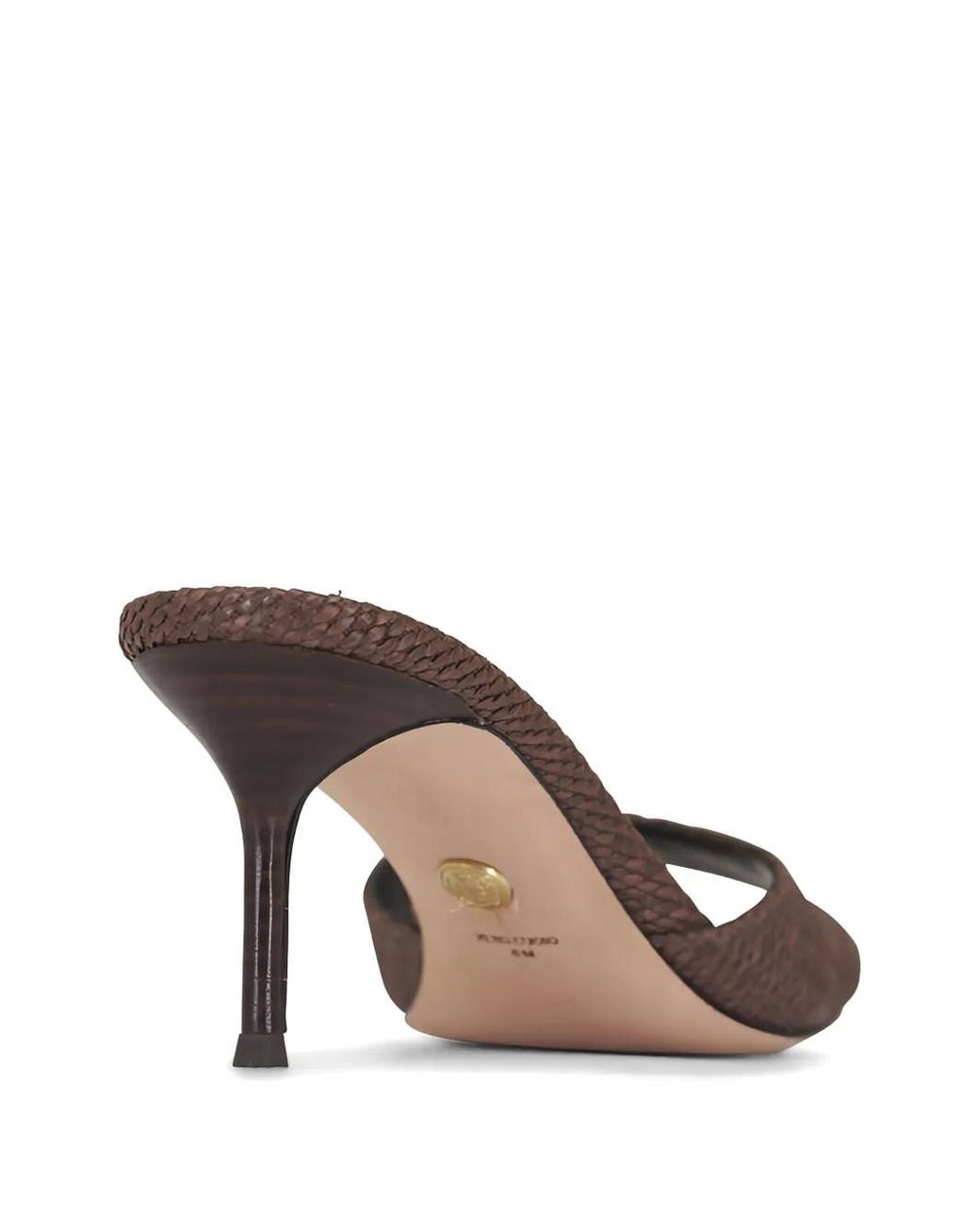Veronica Beard Brown Raffia Sandals