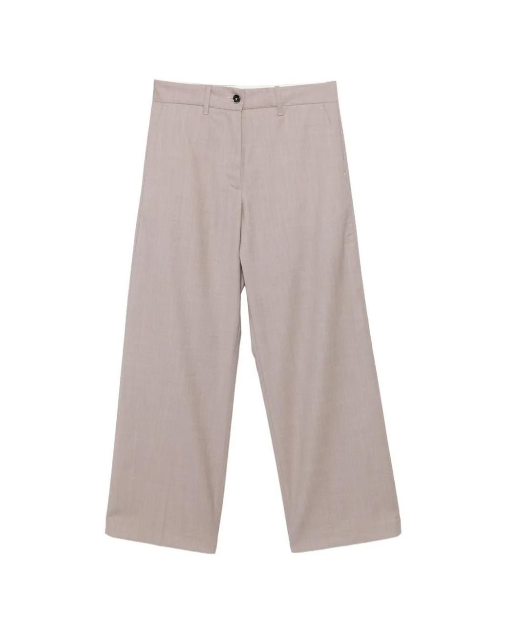 Nine:inthe:morning White Wide-leg Palazzo Pants