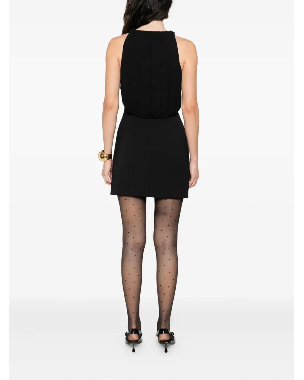 Elisabetta Franchi Black Corset Dress