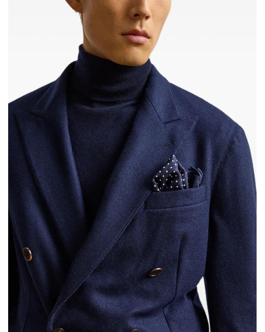 Ralph Lauren Blue Hadley Double-Breasted Jacket for men