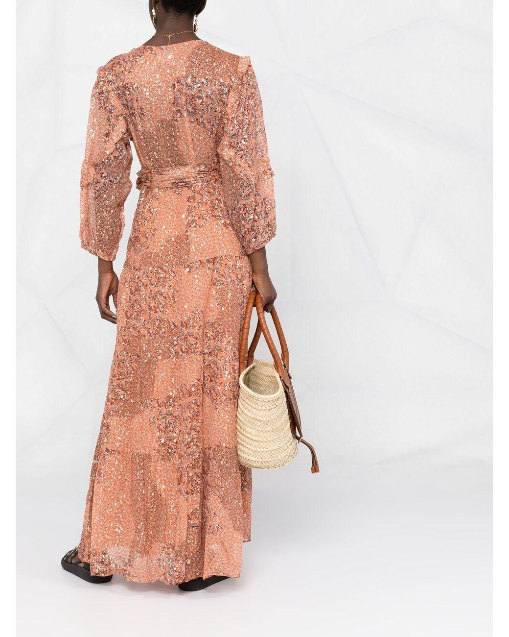 Robe Oriane imprimée Ba&sh en coloris Rose | Lyst