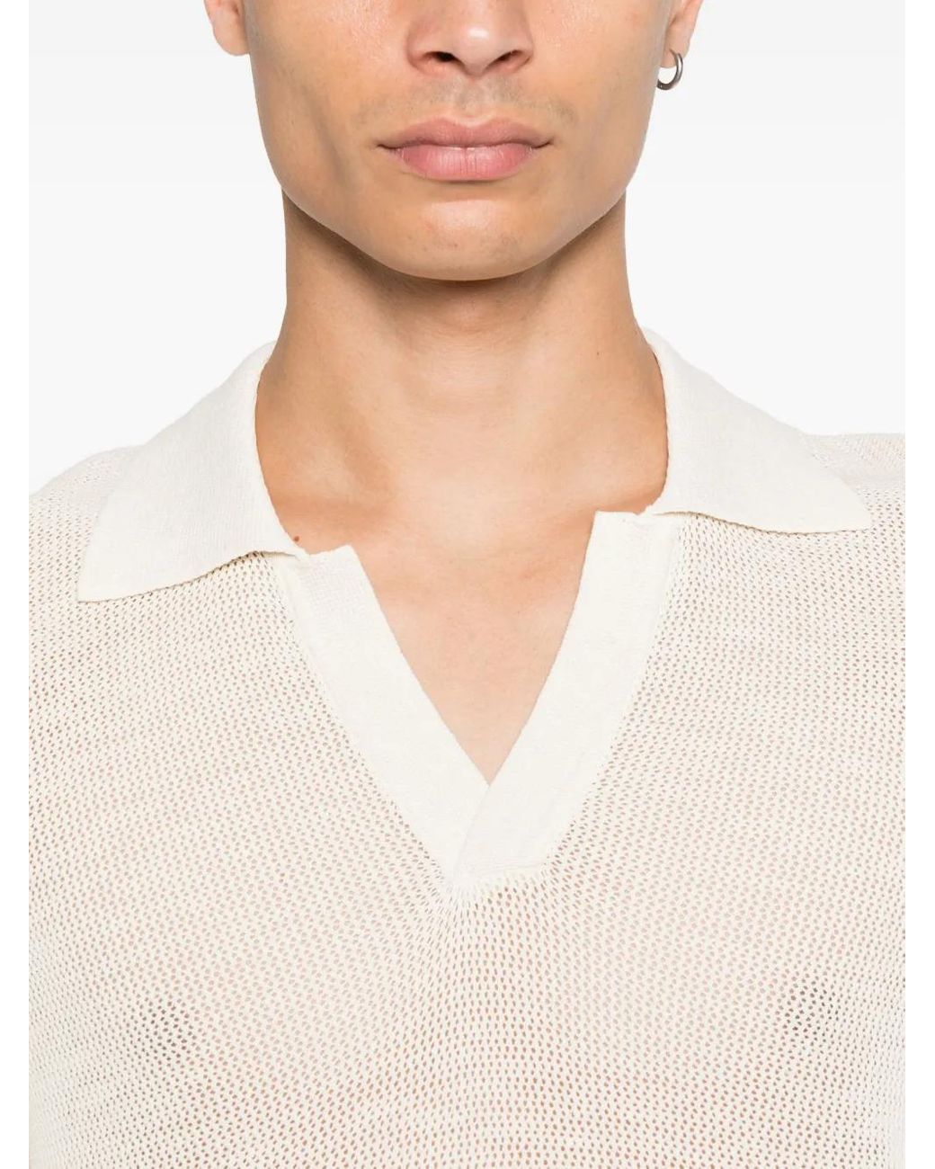 Marc O' Polo White Knitted T-Shirt for men