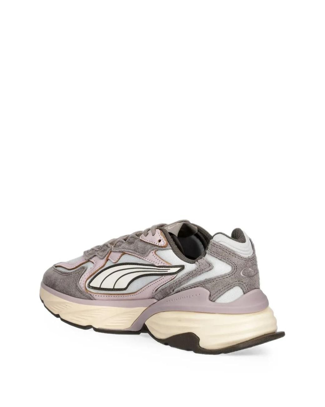 PUMA White Fade Ls Brushed Luxe Low-Top Sneakers