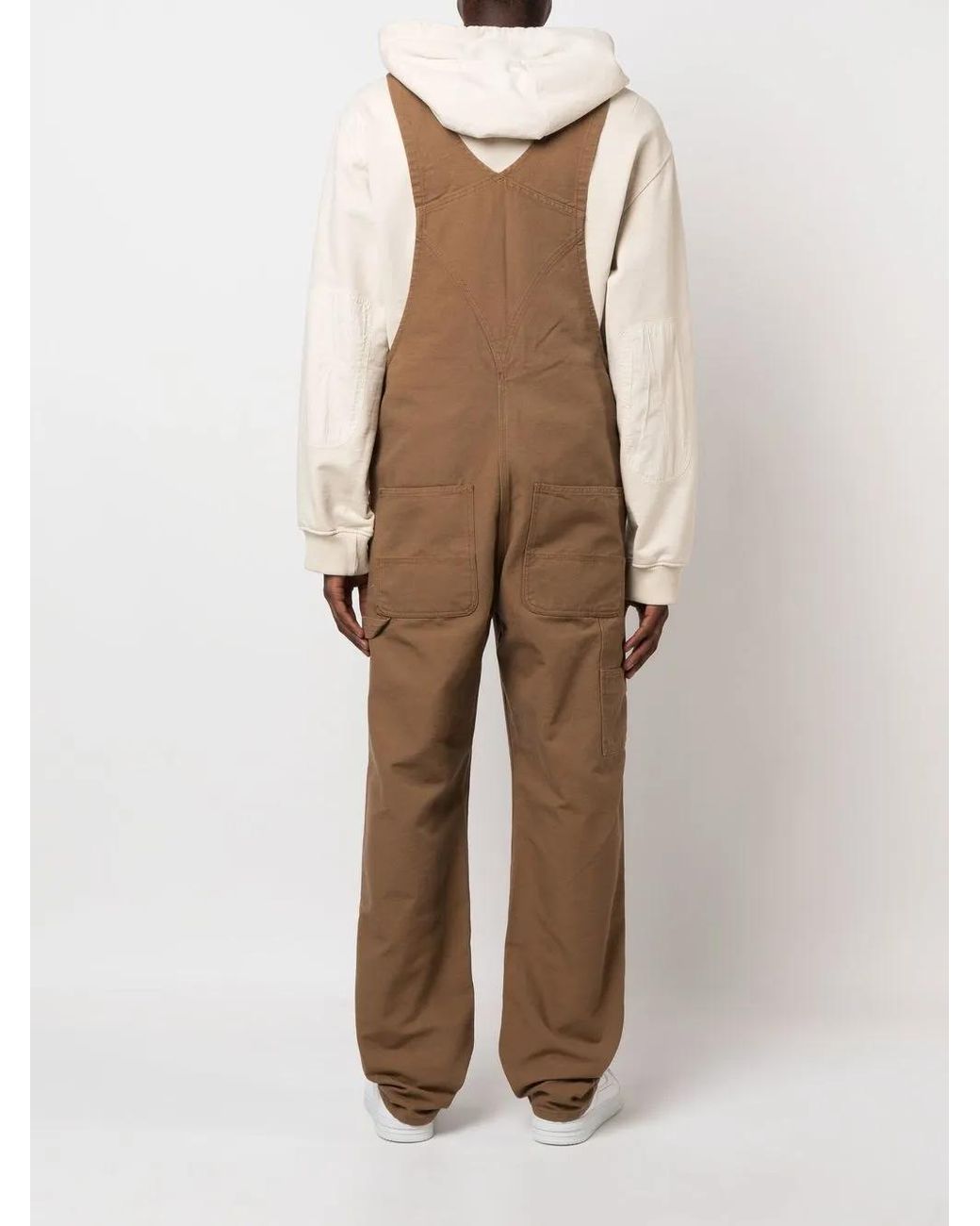 Carhartt Natural Logo-Patch Straight-Leg Dungarees for men