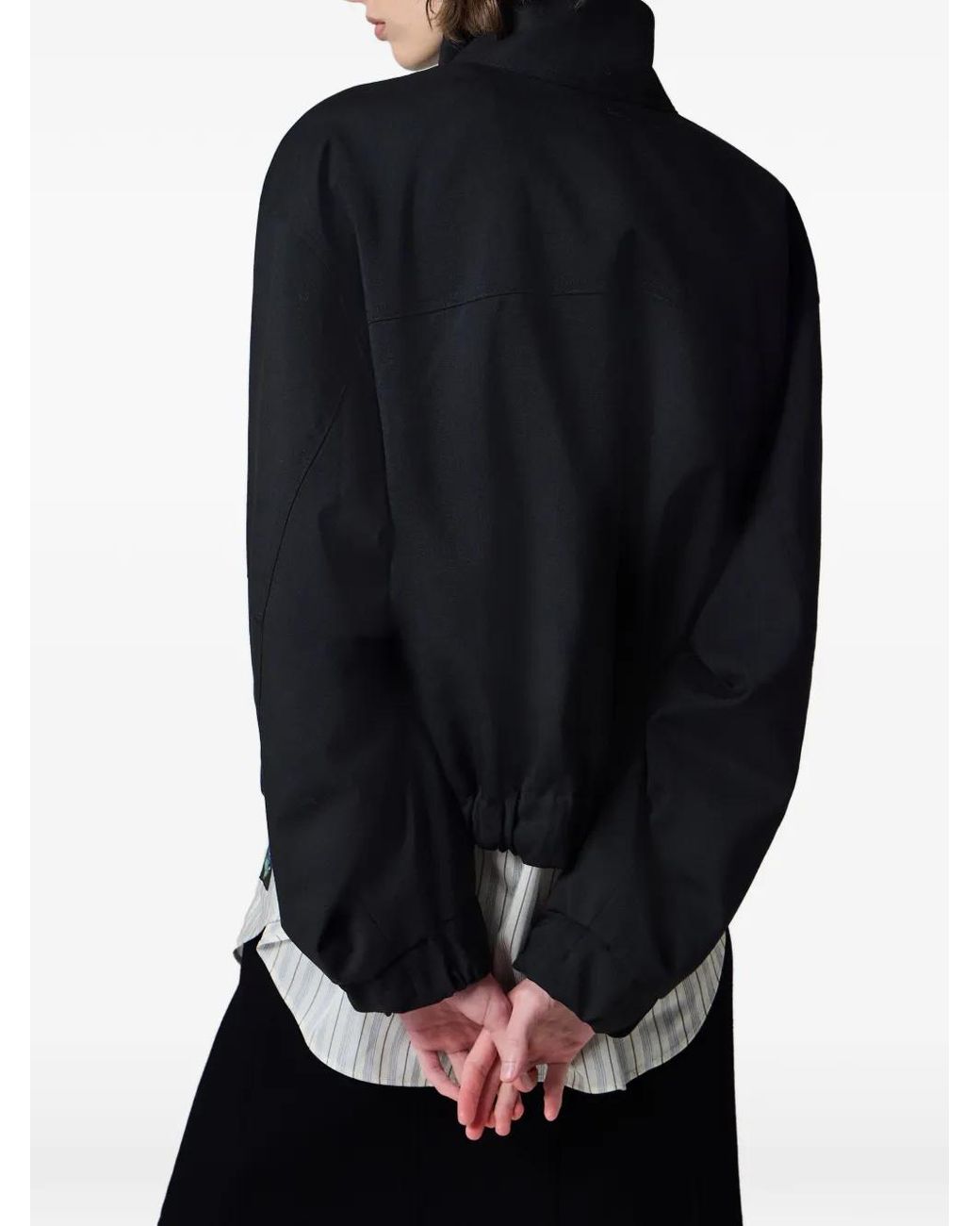 Paul Smith Black Knitted Bomber Jacket