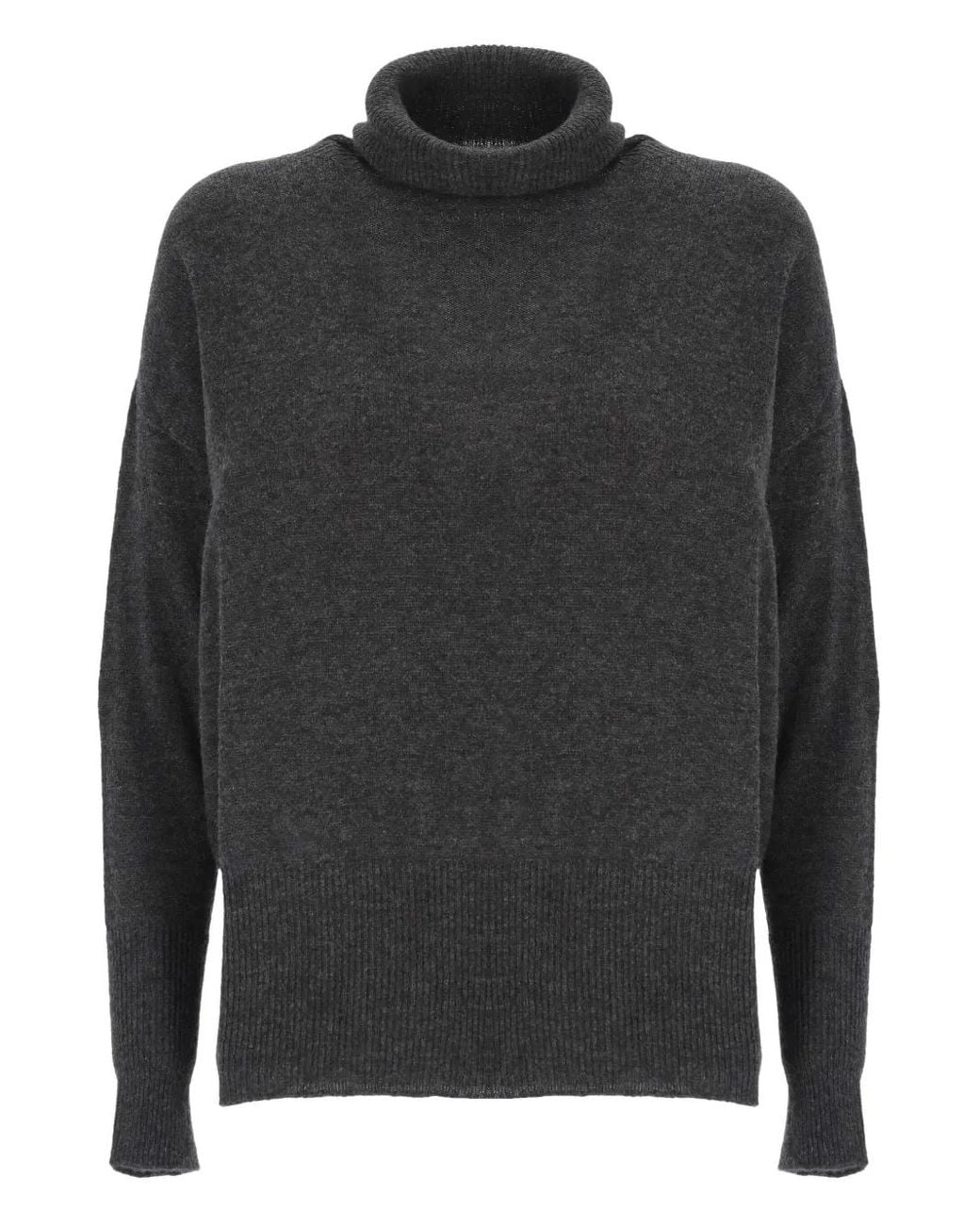 Oliver Lattughi Gray High-Neck Sweater