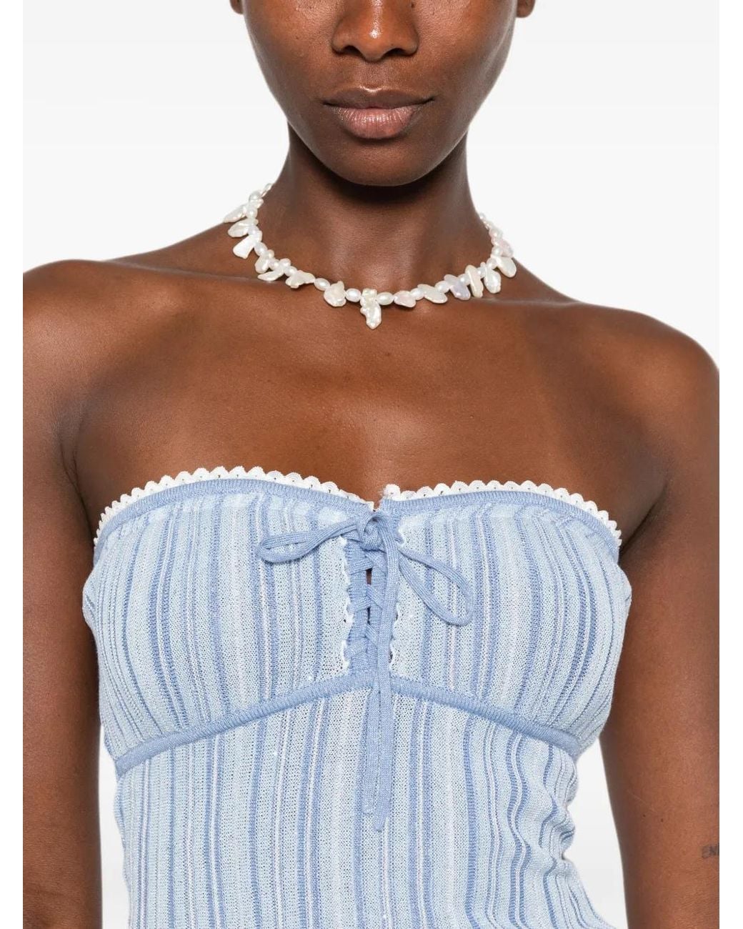 Asta Resort Blue Cleo Top