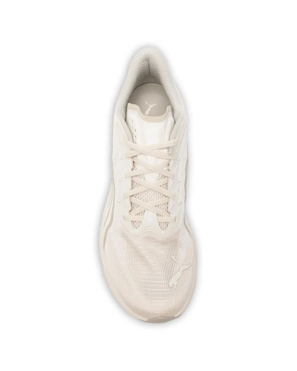 PUMA White Deviate Nitro 4 Road Running Sneakers for men