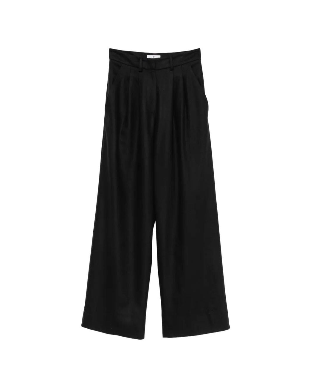 PT Torino Black Frankie Pleated Trousers