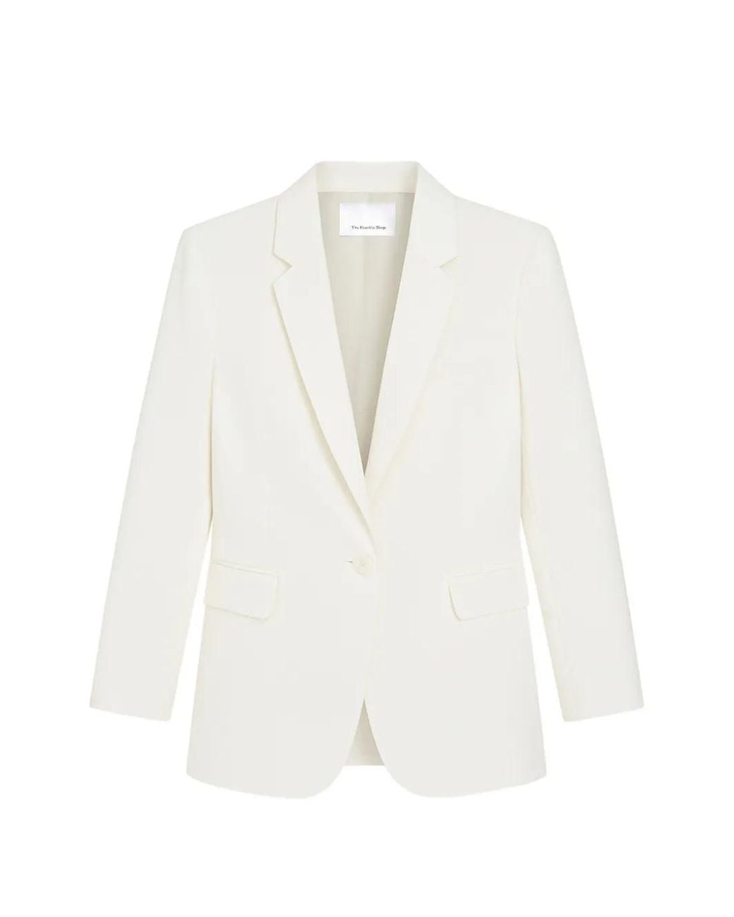 Frankie Shop White Amelia Tailored Blazer