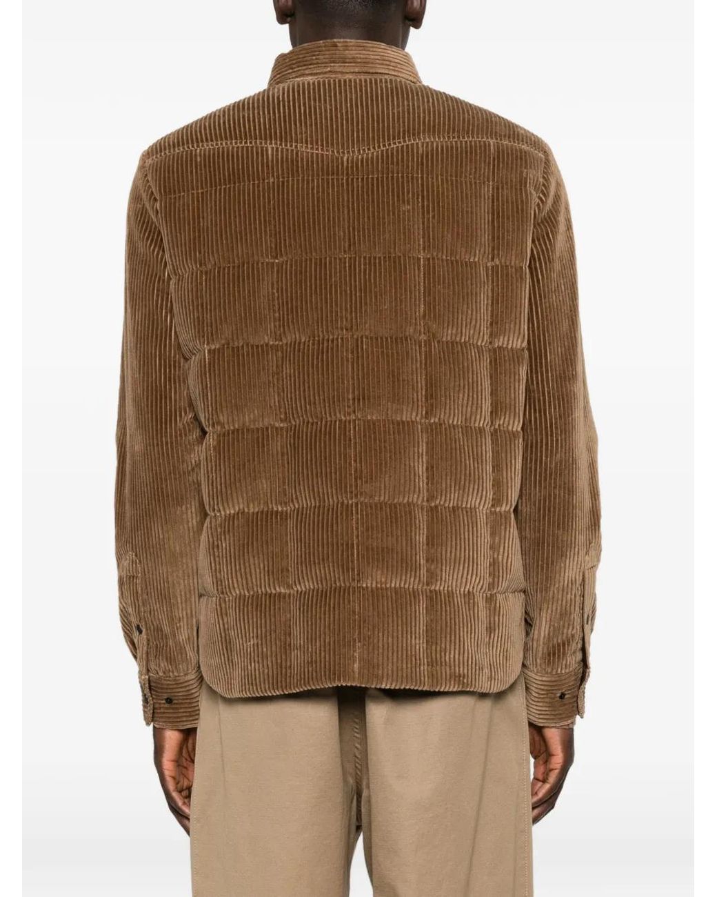 Moncler Brown Gelt Padded Corduroy Jacket