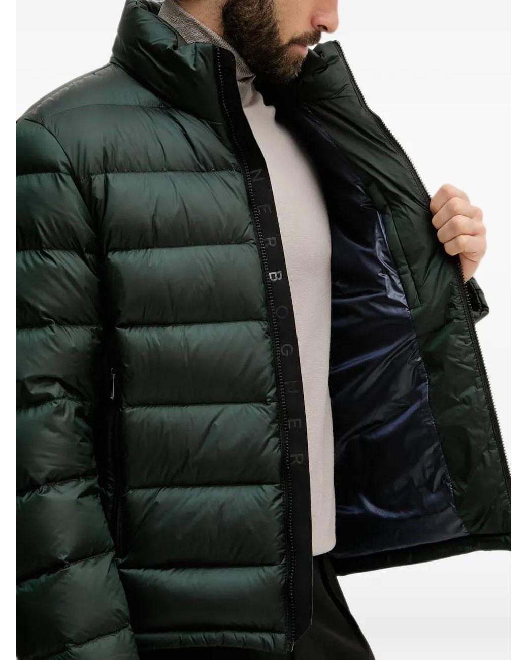 Bogner Black Hugh Quilted Puffer Jacket for men