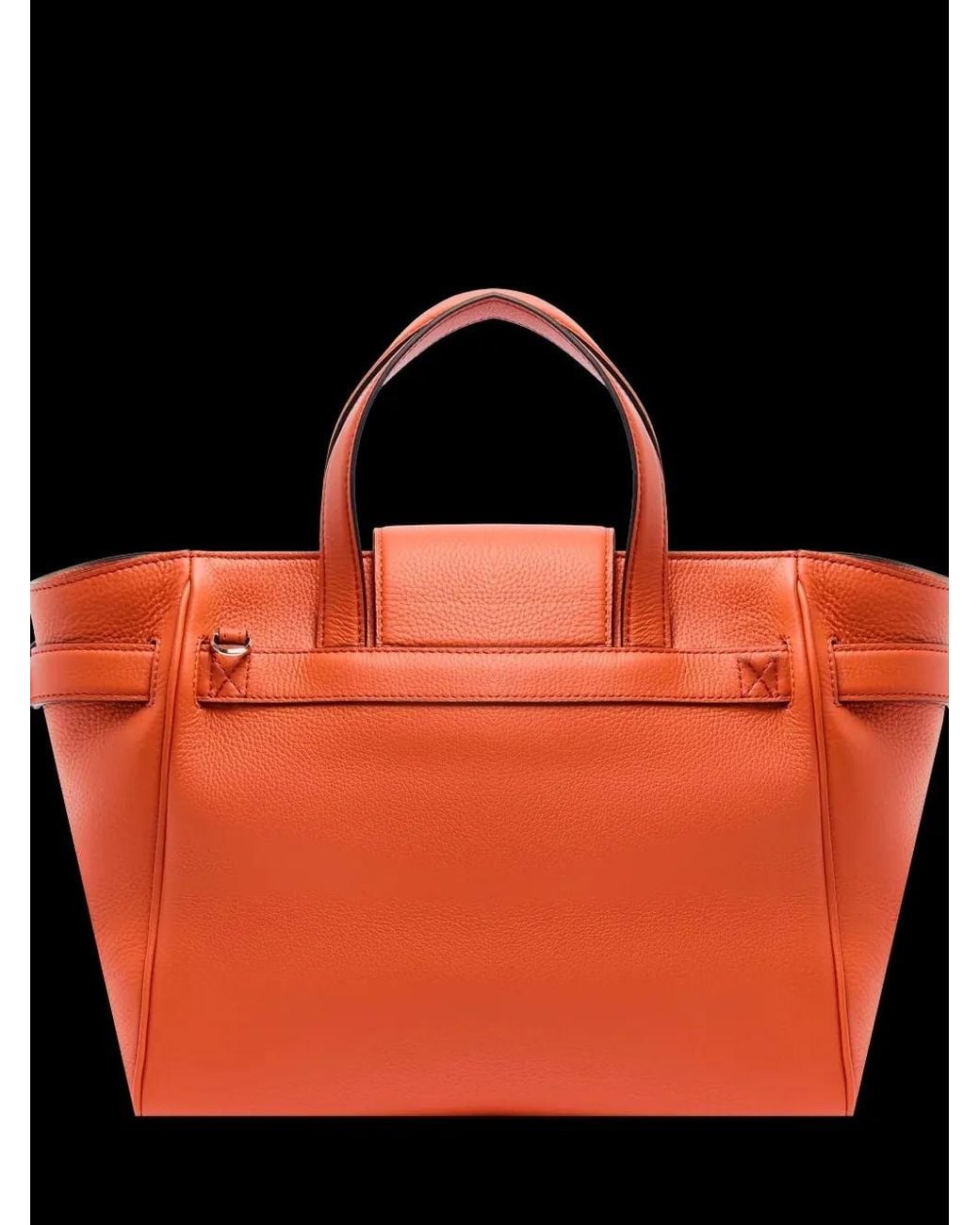 Lancel Orange S Thea Chain-Detail Grained-Leather Tote Bag