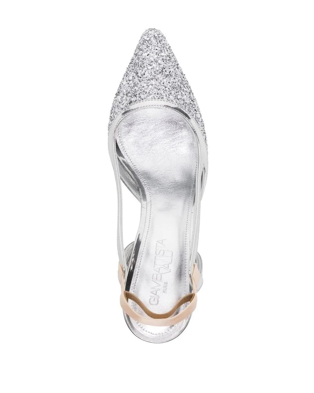 Giambattista Valli White 75Mm Rhinestone-Embellished Pumps