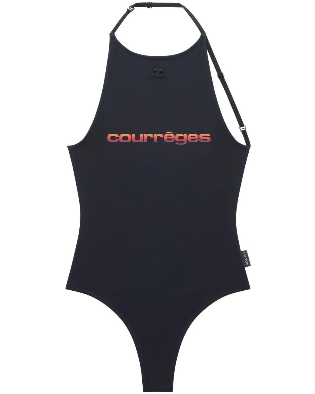 Courreges Blue Sunset Tech Jersey Bodysuit