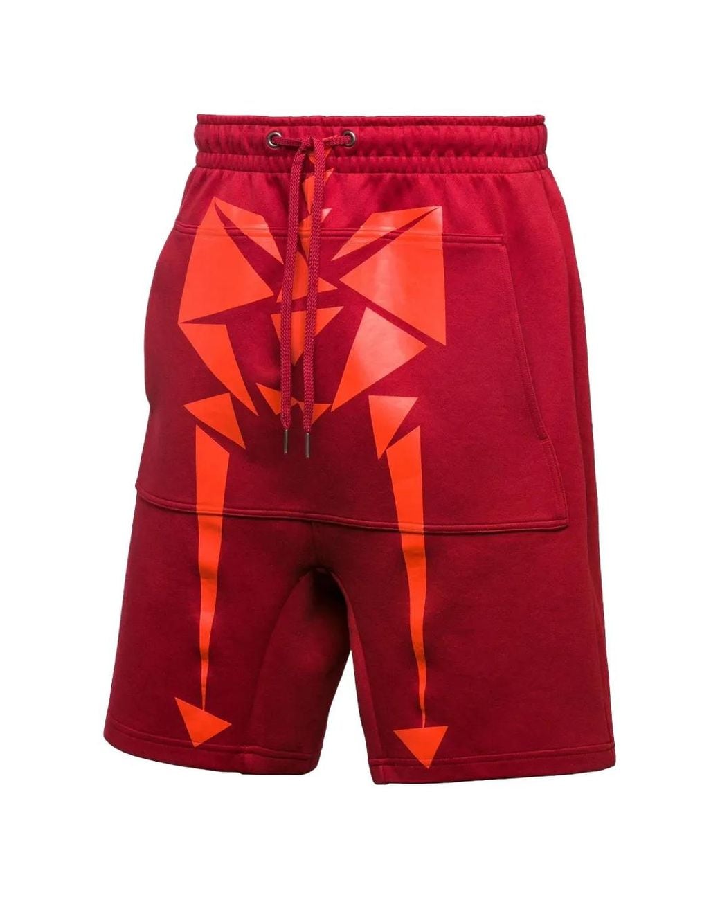 PUMA Red Drawstring-Fastening Shorts for men