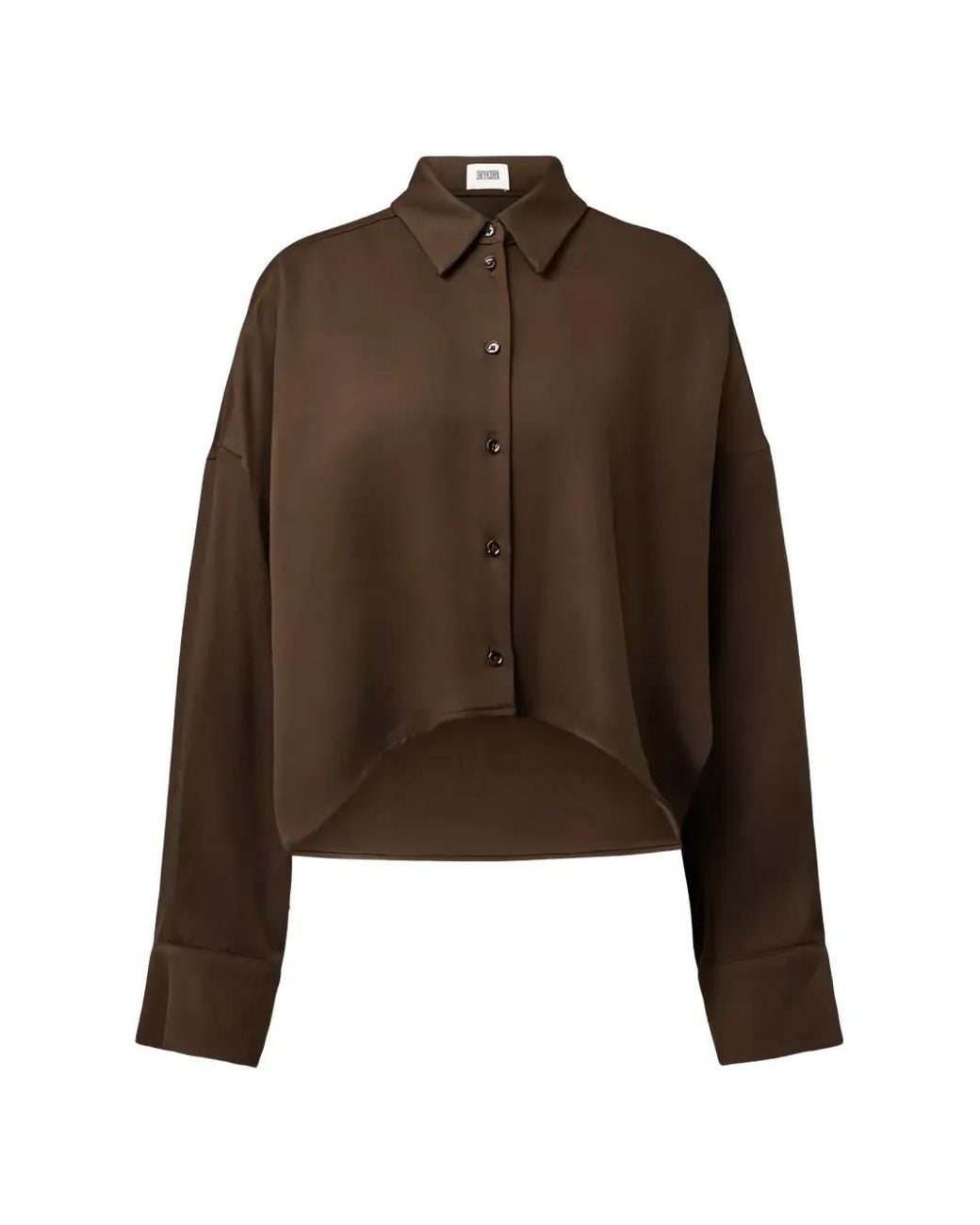 Drykorn Brown Oshia Cropped Shirt