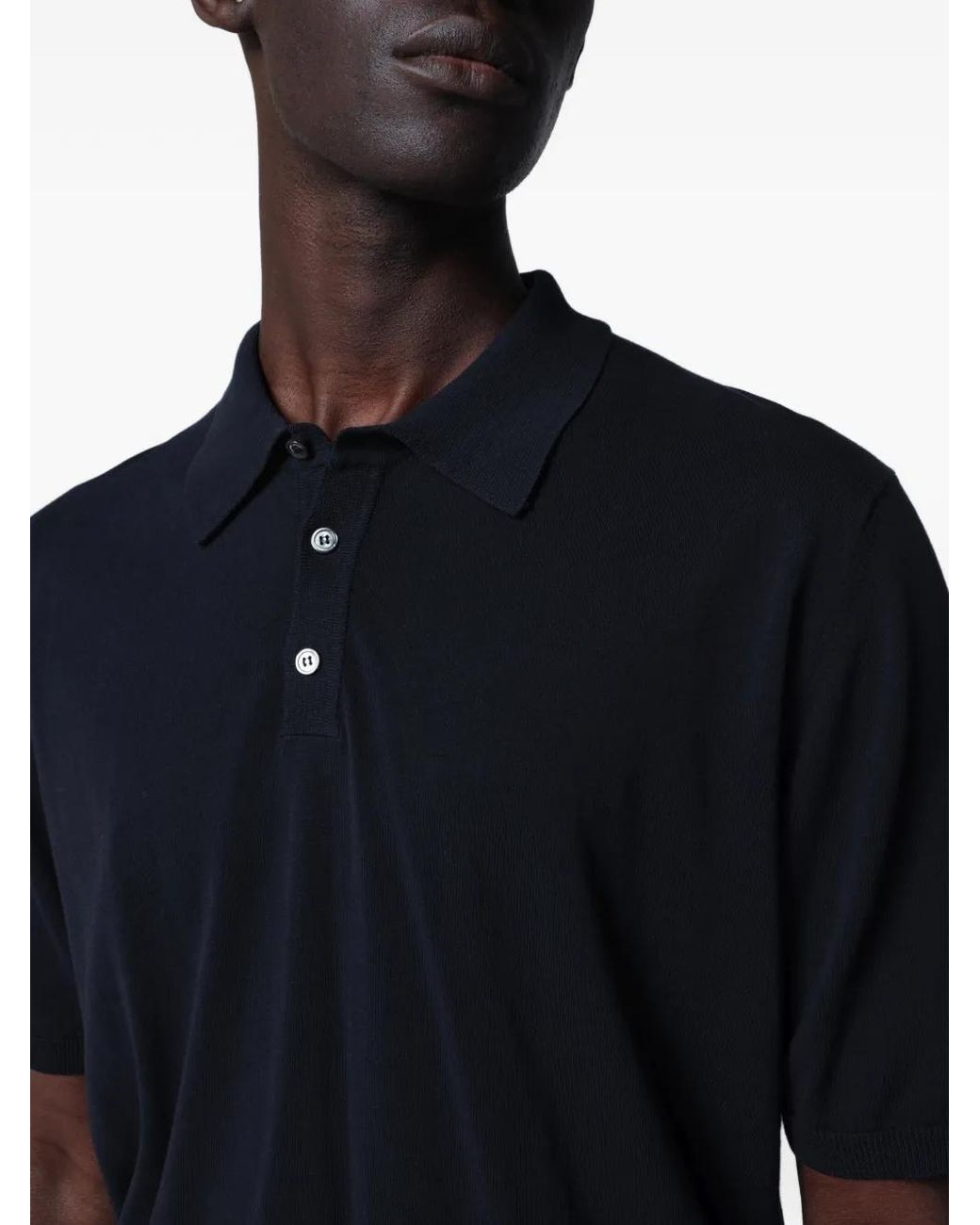 Roberto Collina Blue Button-Up Polo Shirt for men