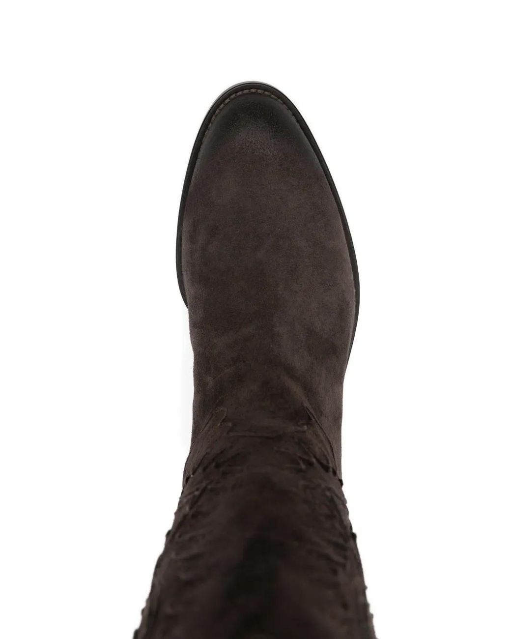 Sartore Black Suede Appliqué Boots