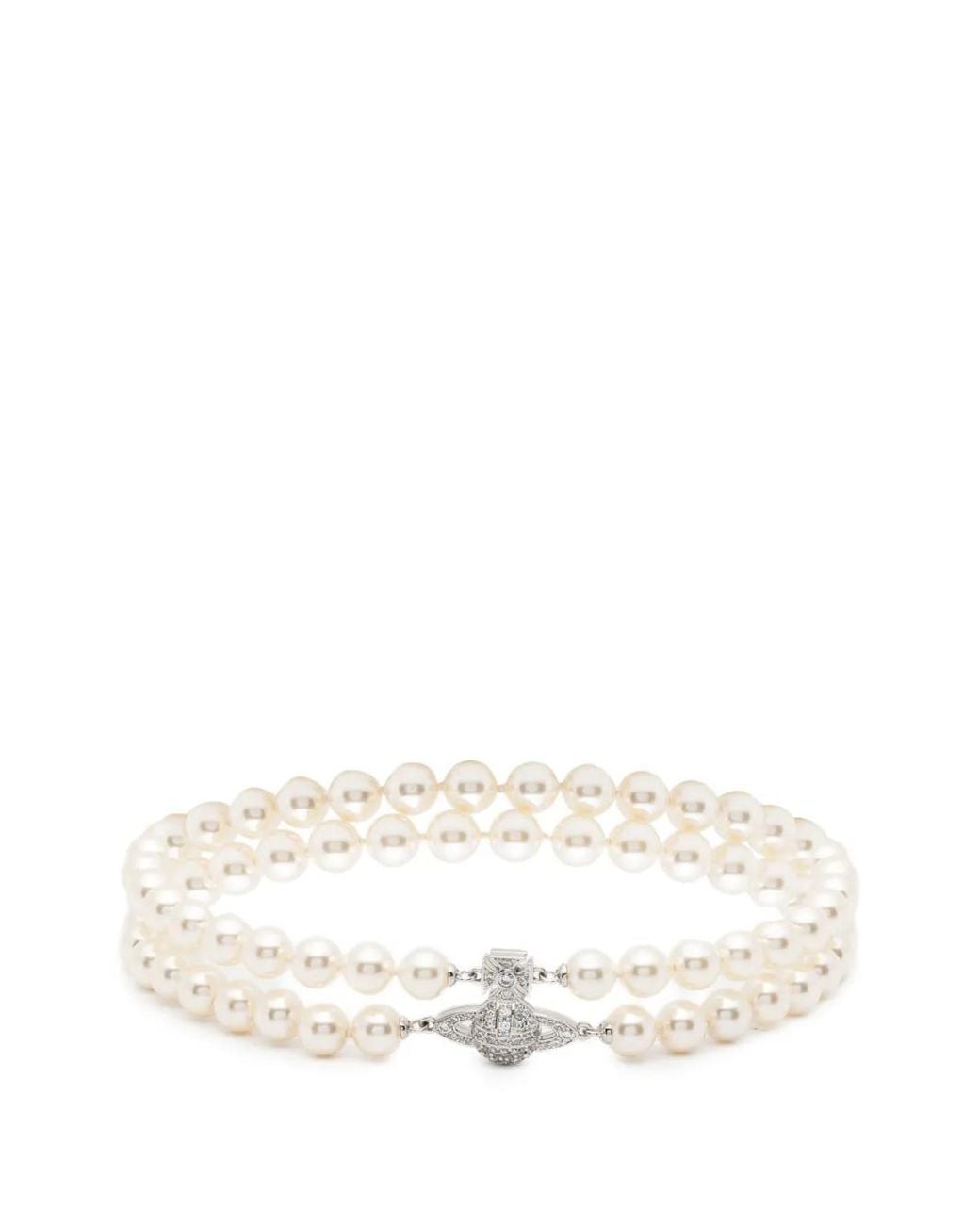 Vivienne Westwood Natural Collier Graziella À Perles