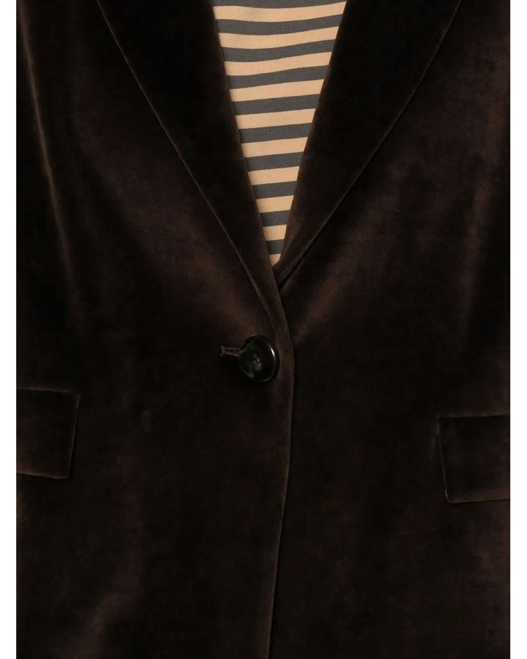 Blazer Con Botones Circolo 1901 de color Black