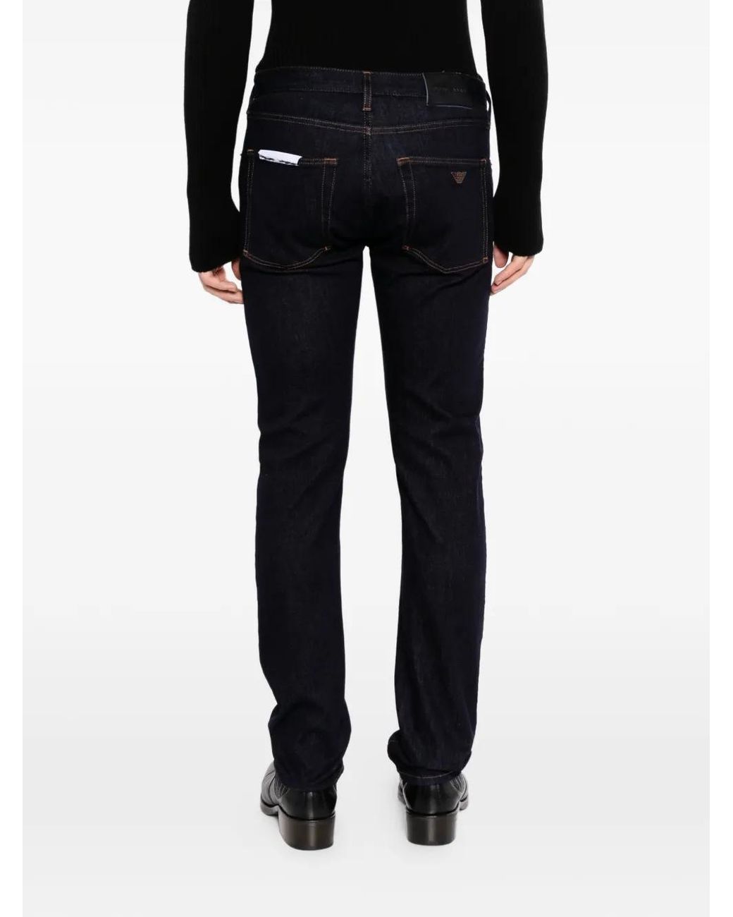 Emporio Armani Black J45 Jeans for men