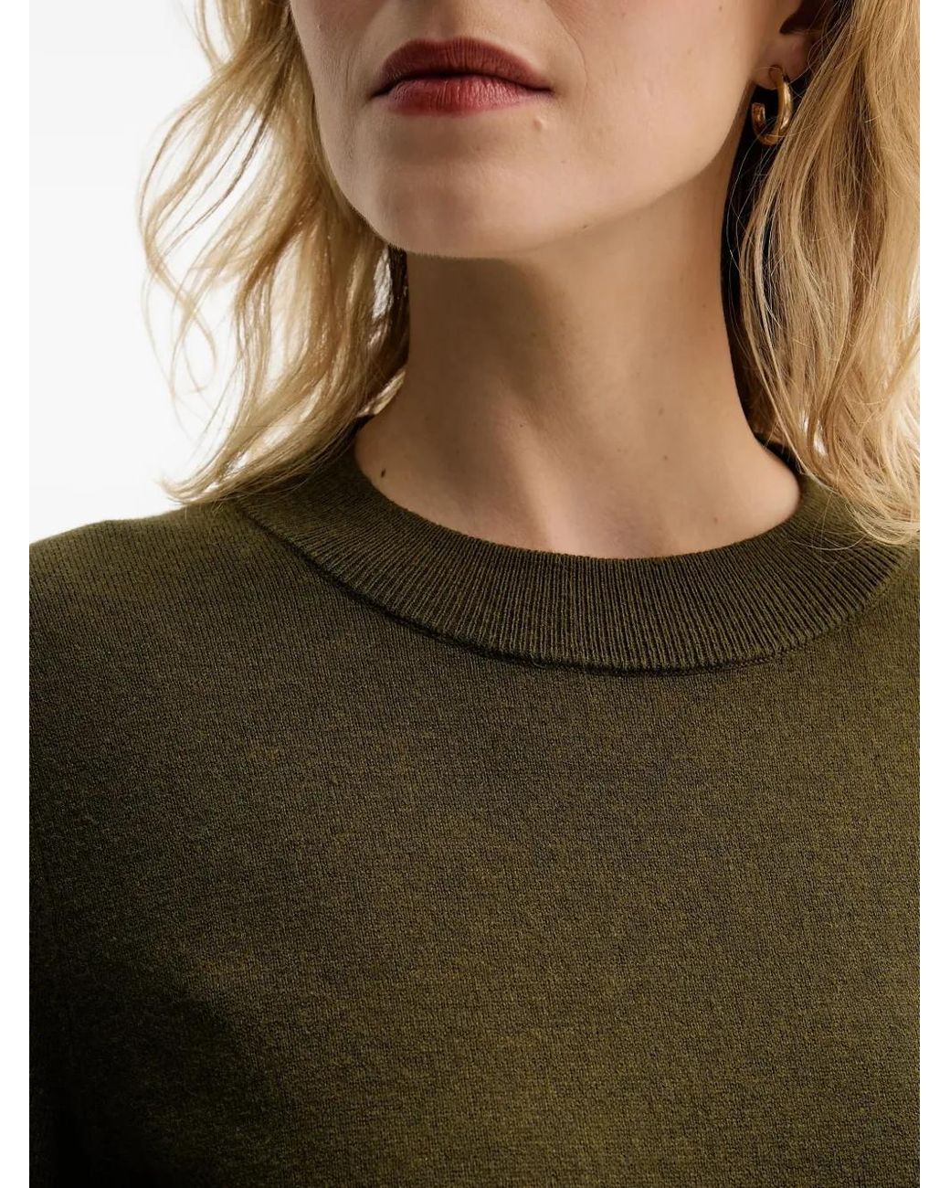Marc O' Polo Green Long-Sleeve Mini Dress