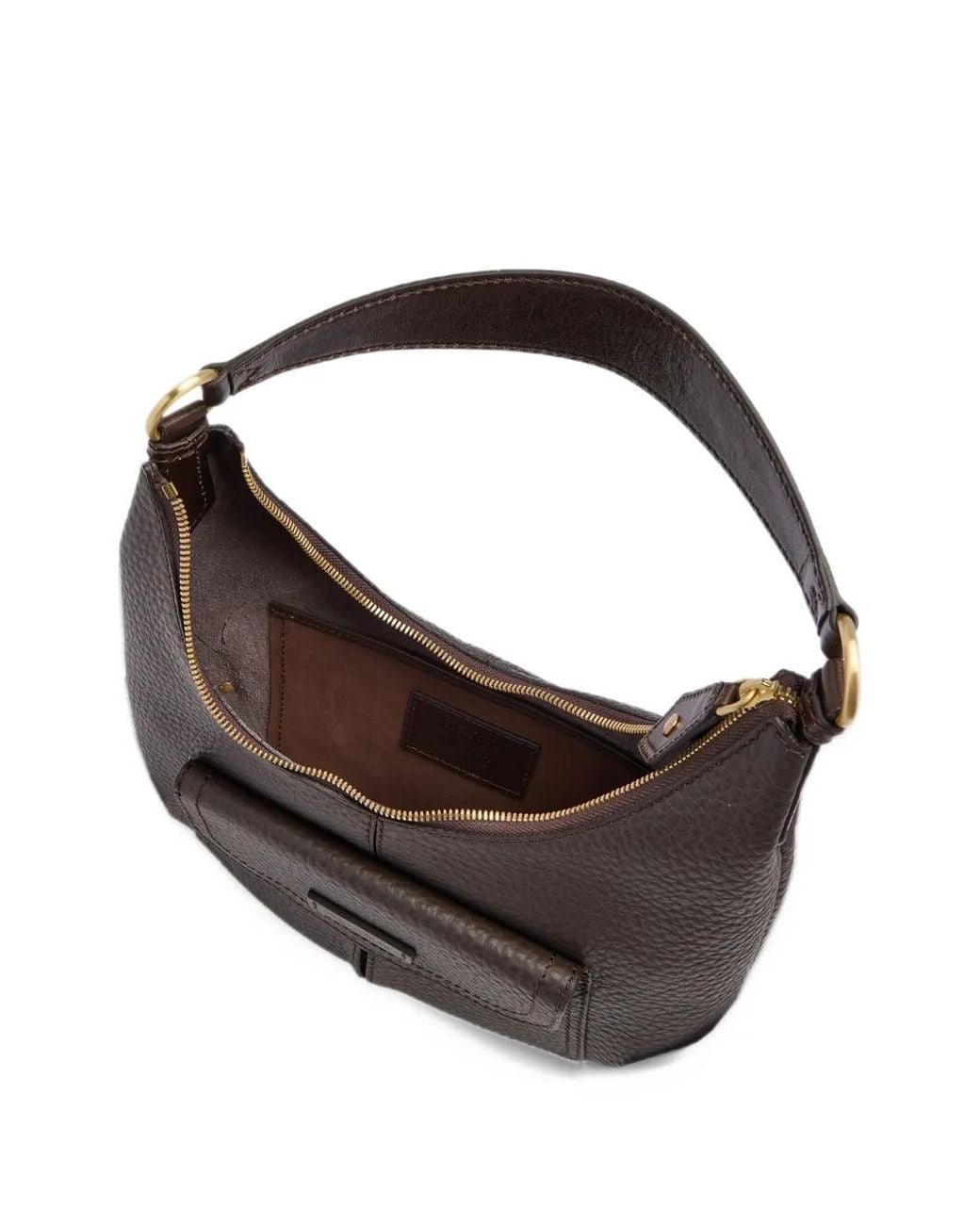 The Bridge Leather Shoulder Bag in Gray | Lyst