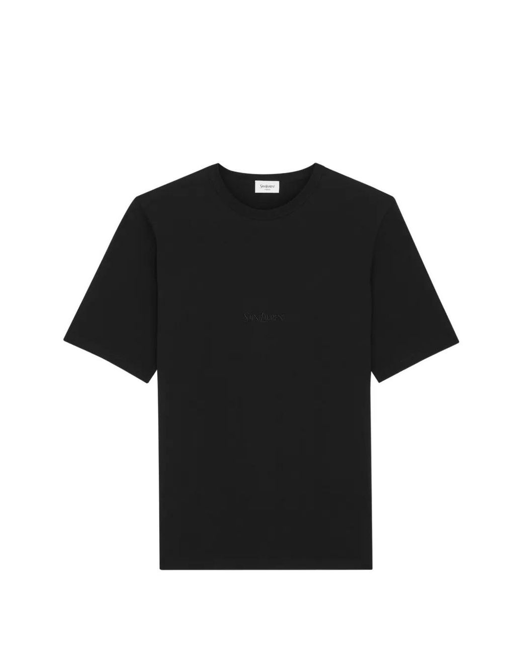 Saint Laurent Black Cotton T-Shirt for men