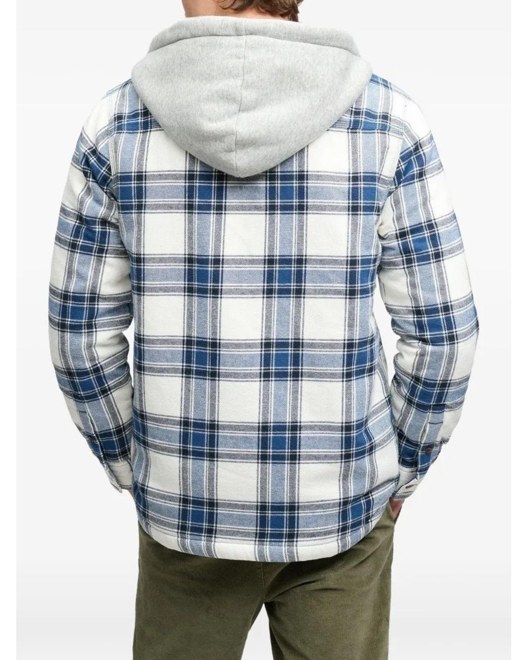 Superdry Blue Surchemise À Carreaux for men
