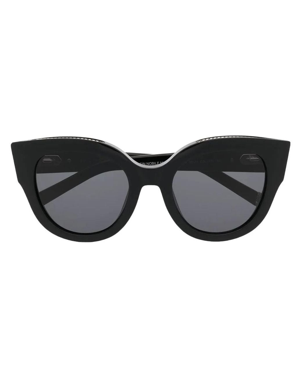 Philipp Plein Black Cat-Eye Frame Sunglasses
