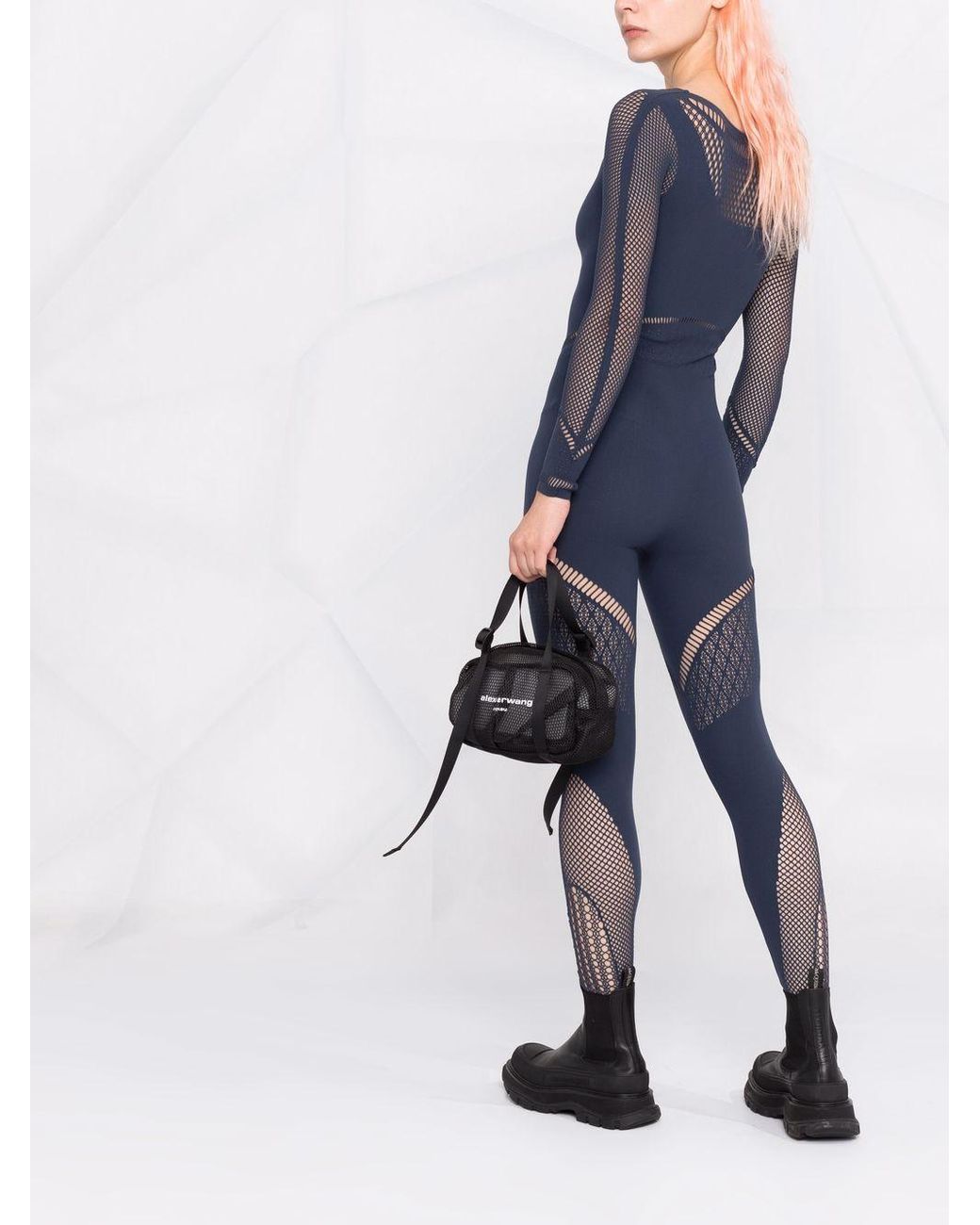 Wolford Shuri Mesh-panel Jumpsuit in 