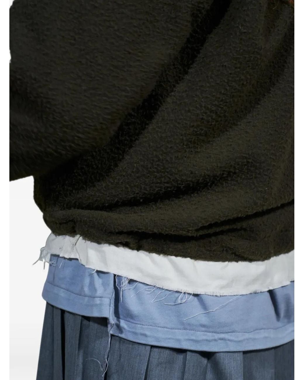Camiel Fortgens Black Sweat En Polaire À Fermeture Zippée