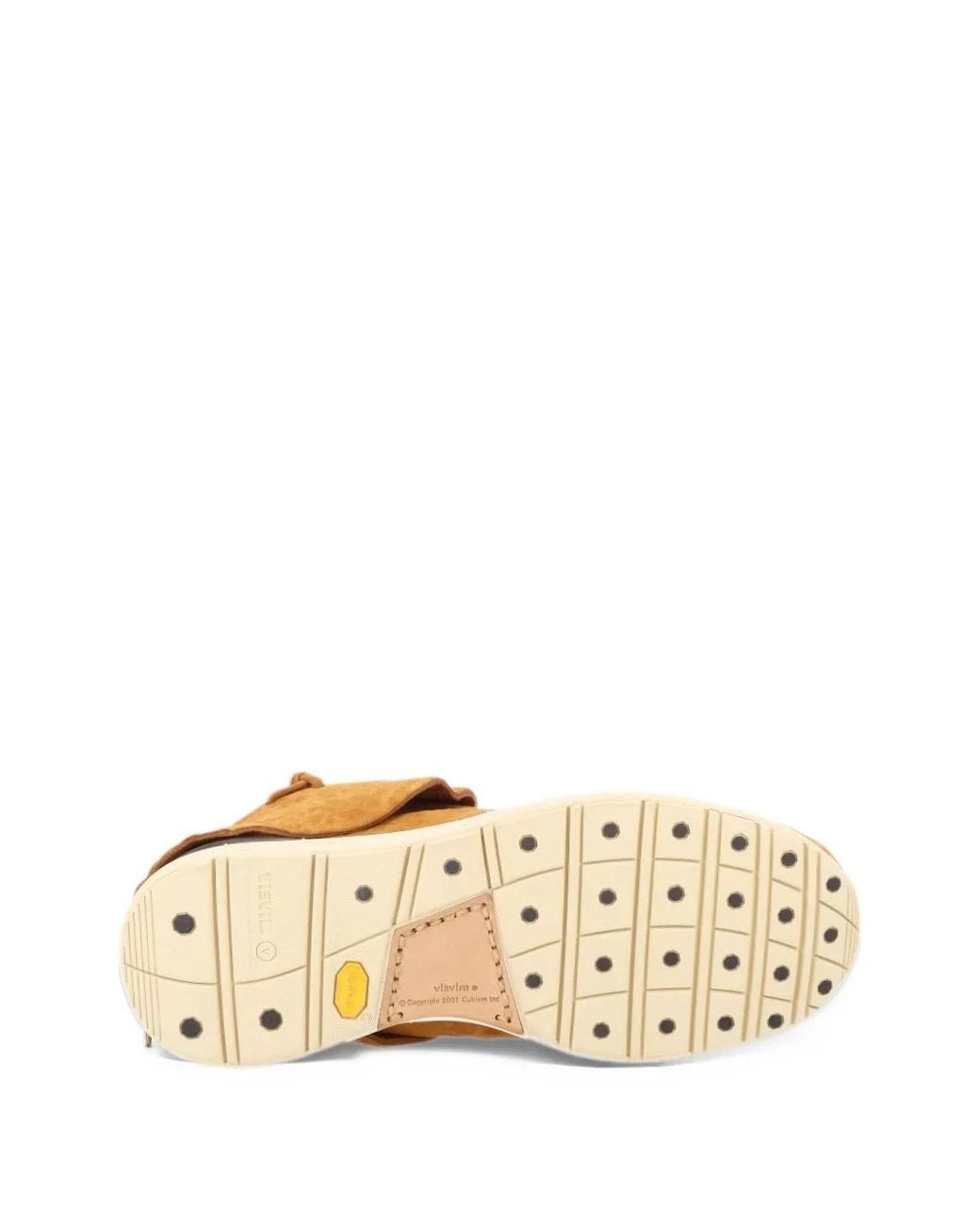Visvim Orange Lhamo Folk Desert Boot for men