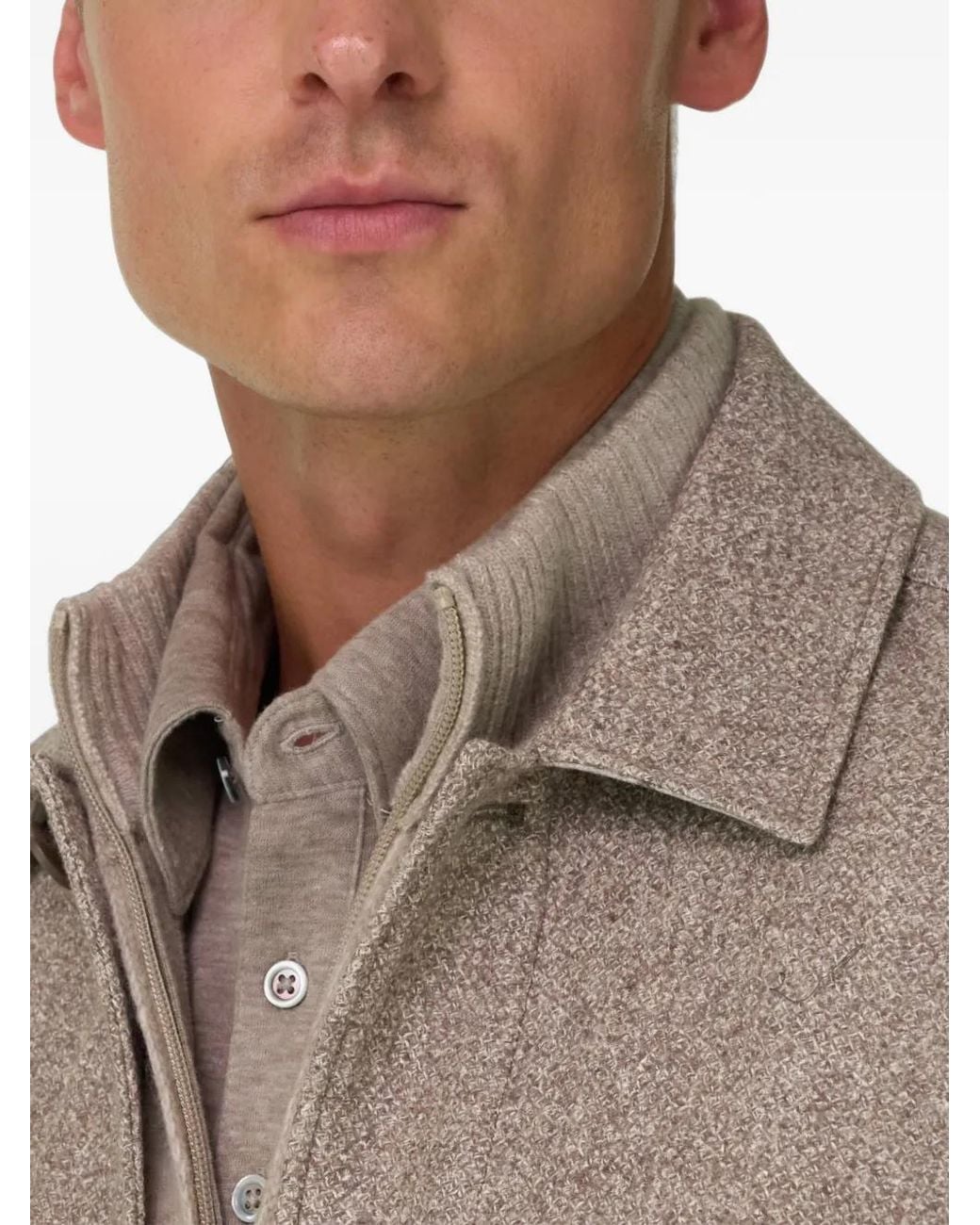 Boggi Gray Structured Shacket for men