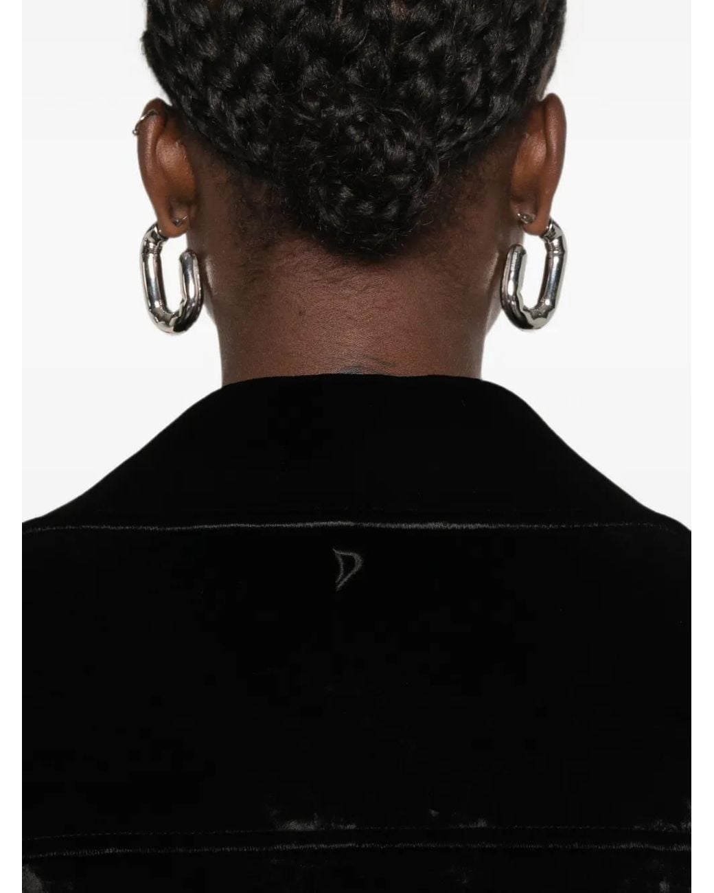 Dondup Black Zip-Up Biker Jacket