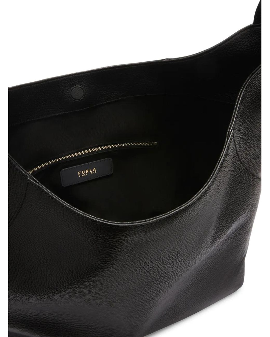 Furla Black Large Lara Shoulder Bag