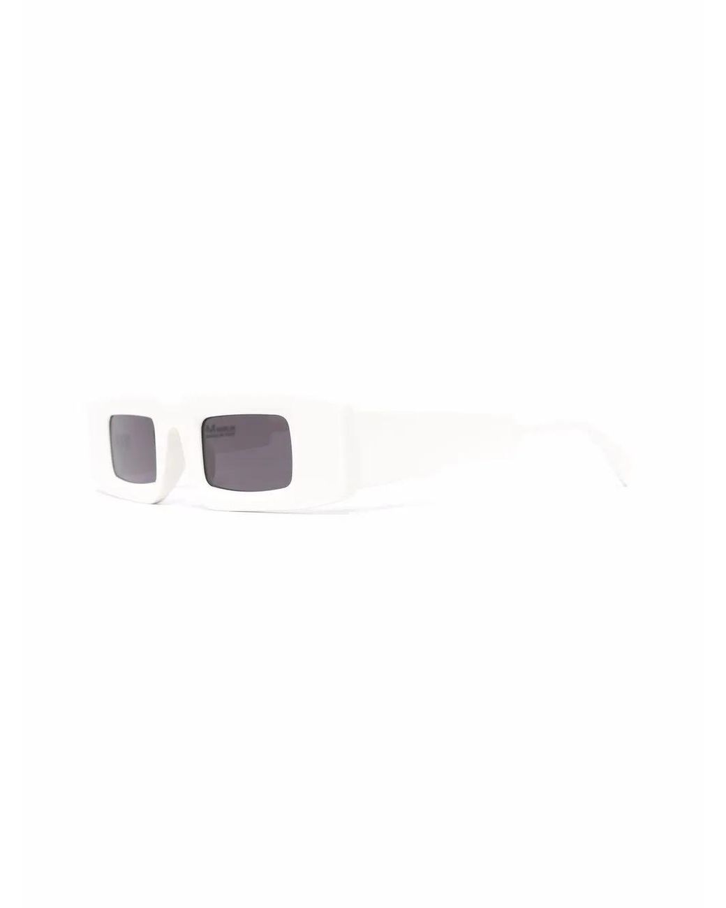 Kuboraum White Square Frame Sunglasses